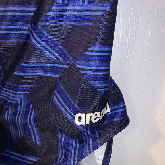 Arena Women's Drop Back One Piece Swimsuit Size 30 4 NEW Blue Training Beach - Picture 4 of 11